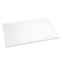 Hygiplas Anti-bacterial High Density Chopping Board White - 18x12x1/2''