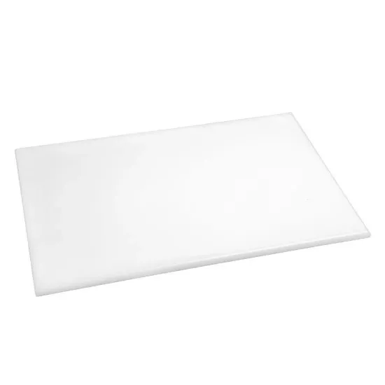 Hygiplas Anti-bacterial High Density Chopping Board White - 18x12x1/2''