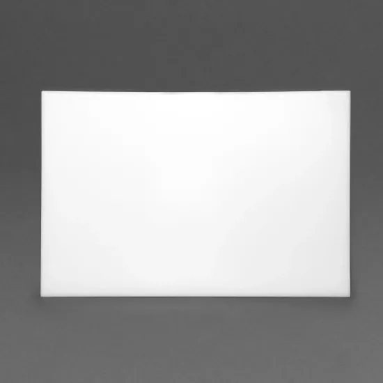 Hygiplas Anti-bacterial High Density Chopping Board White - 18x12x1/2''