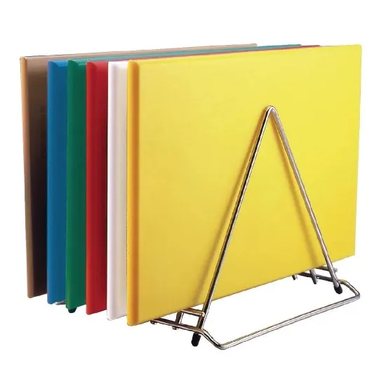 Hygiplas Anti-bacterial High Density Chopping Board White - 18x12x1/2''