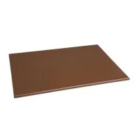Hygiplas Anti-bacterial High Density Chopping Board Brown - 18x12x1/2''