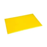 Hygiplas High Density Chopping Board Yellow - 450x300x12mm 17.75x12x0.5''