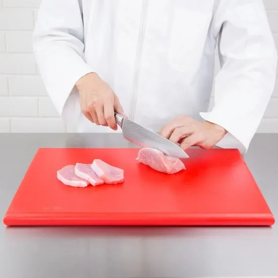 Hygiplas High Density Chopping Board Red - 18x12x1''