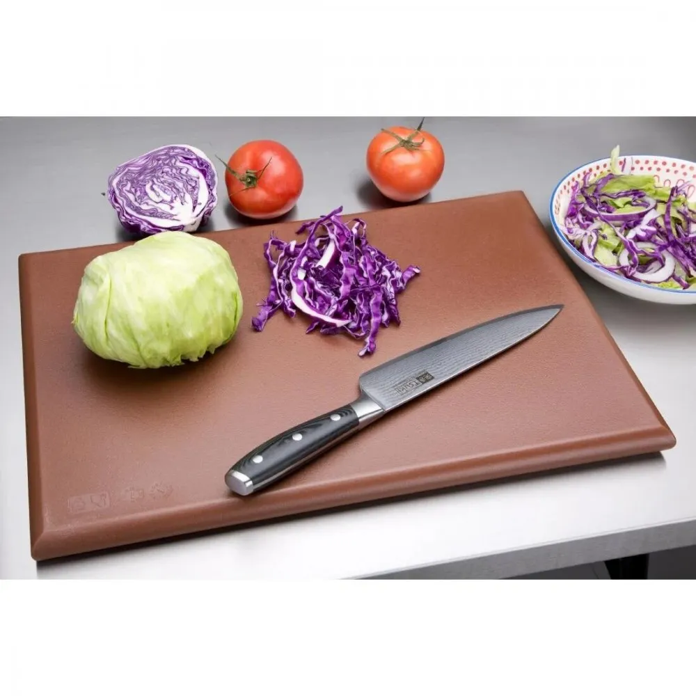 Hygiplas High Density Chopping Board Brown - 18x12x1''
