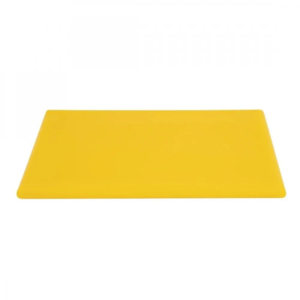 Hygiplas High Density Chopping Board Yellow - 18x12x1''