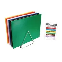 Hygiplas High Density Chopping Board Set - 24x18x1/2''