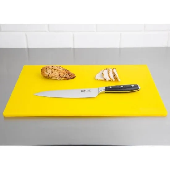 Hygiplas Low Density Chopping Board Yellow - 450x300x12mm 17 3/4x12x1/2''