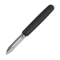 Vogue Plastic Peeler Blk Moulded Handle