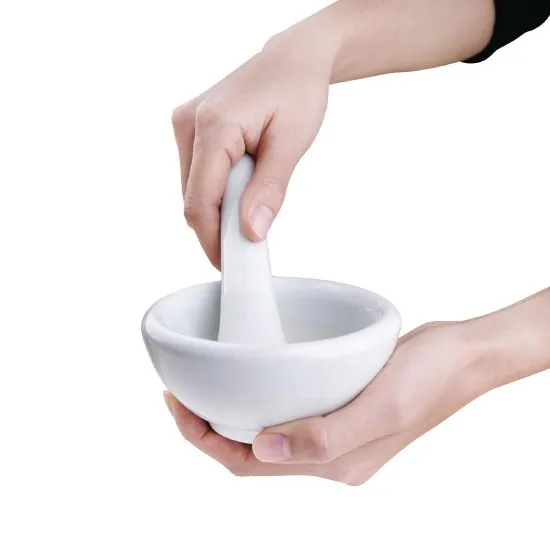 Vogue Porcelain Pestle & Mortar - 4.5''