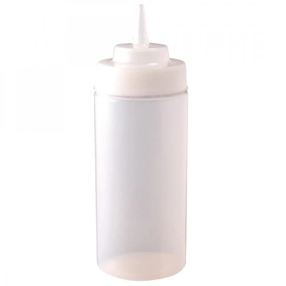 Wide Neck H/d  Sauce Bottle Clear - 16oz