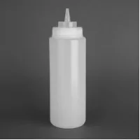 Wide Neck H/d Sauce Bottle Clear - 35oz