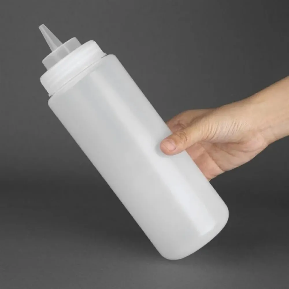 Wide Neck H/d Sauce Bottle Clear - 35oz