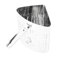 Vogue Stainless Steel Pasta Basket 9x7.8x13''