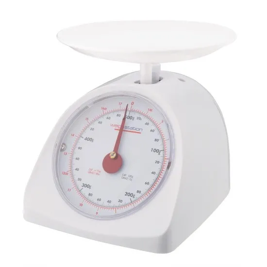 Weighstation White Plastic Diet Scale - 0.5kg/1.1lb - Gradation 2g /1/8oz