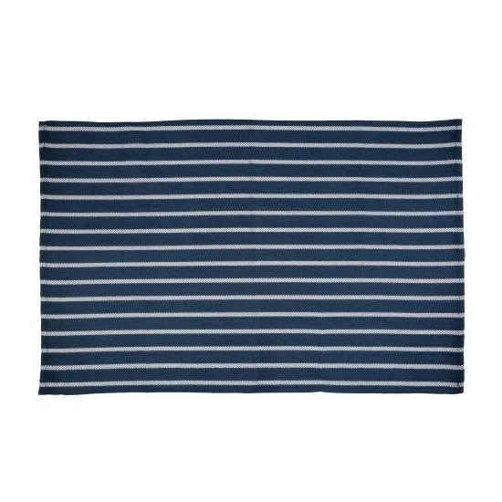 Tea Towel Navy & White Stripe - 46x71cm