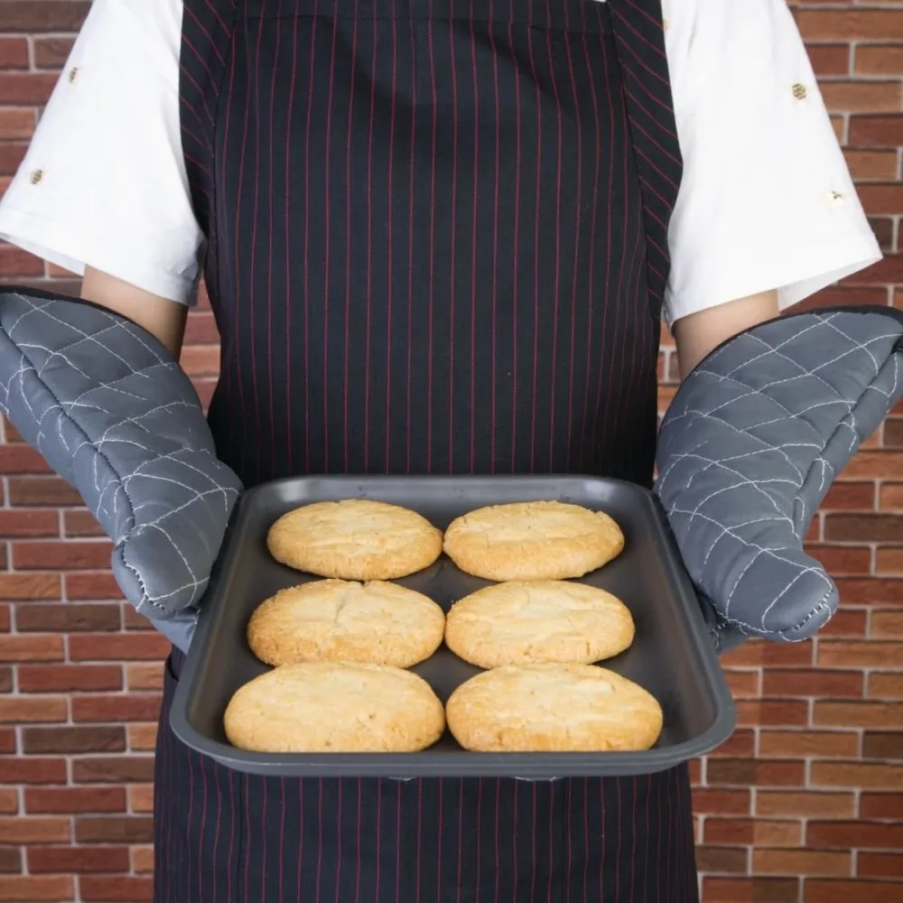 Flame Retardant Oven Mitt Charcoal - 17''