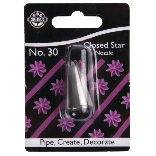 Pme Closed Star Piping Nozzle #30 Carded