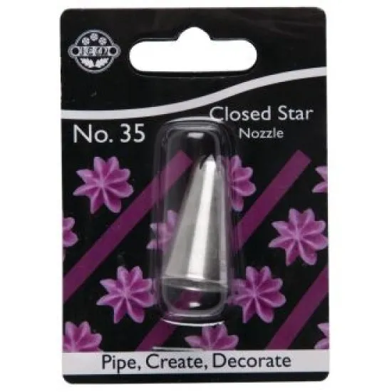 Pme Stainless Steel Closed Star Piping Nozzle 