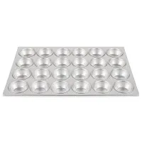 Vogue Aluminium Muffin Tray 24 Hole - Cup Size 80x35mm