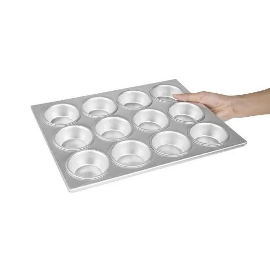 Vogue Aluminium Muffin Tray 24 Hole - Cup Size 80x35mm