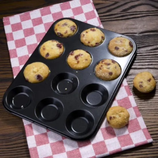 Vogue Non Stick Muffin Tray 12 Cup - 350x270x30mm