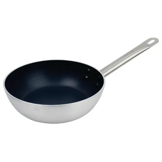 Vogue Non-stick Induction Saute Pan Teflon Platinum Plus - 200mm 7.8''