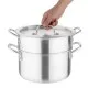Vogue Double Boiler No Spout (incl Lid) - 4ltr
