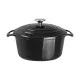 Vogue Round Casserole Blk - 4ltr 235mm