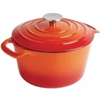 Vogue Round Casserole Orange - 4ltr 235mm Dia