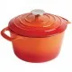 Vogue Round Casserole Orange - 4ltr 235mm Dia