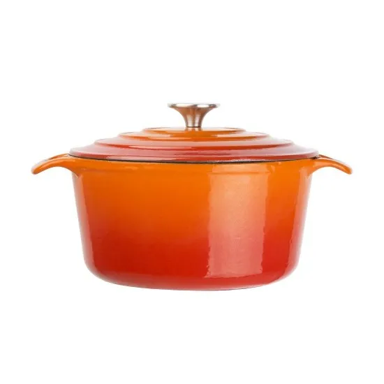 Vogue Round Casserole Orange - 4ltr 235mm Dia