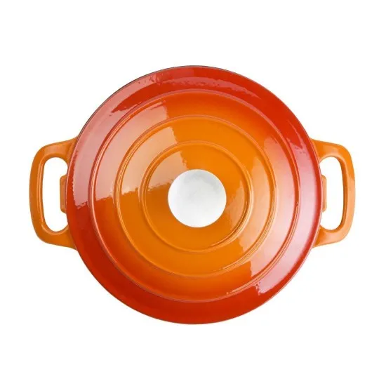 Vogue Round Casserole Orange - 4ltr 235mm Dia