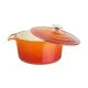 Vogue Round Casserole Orange - 4ltr 235mm Dia