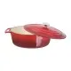 Vogue Oval Casserole Red - 6ltr 125h X 230w X 305mm D