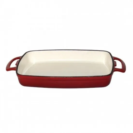 Vogue Rectangular Dish Red - 1.8ltr 40x370x217mm