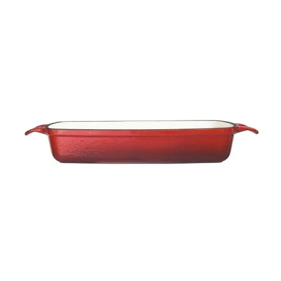 Vogue Rectangular Dish Red - 1.8ltr 40x370x217mm
