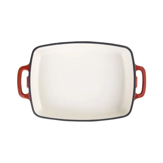 Vogue Rectangular Dish Red - 1.8ltr 40x370x217mm