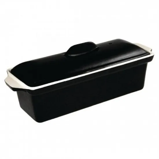 Vogue Pate Terrine Blk - 1.7ltr 110x340x105mm