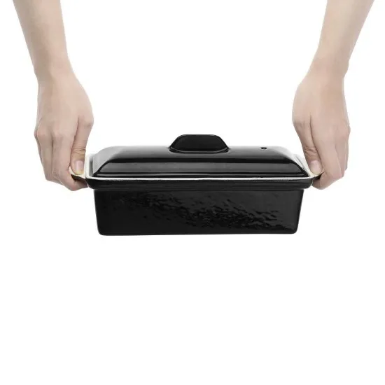 Vogue Pate Terrine Blk - 1.7ltr 110x340x105mm