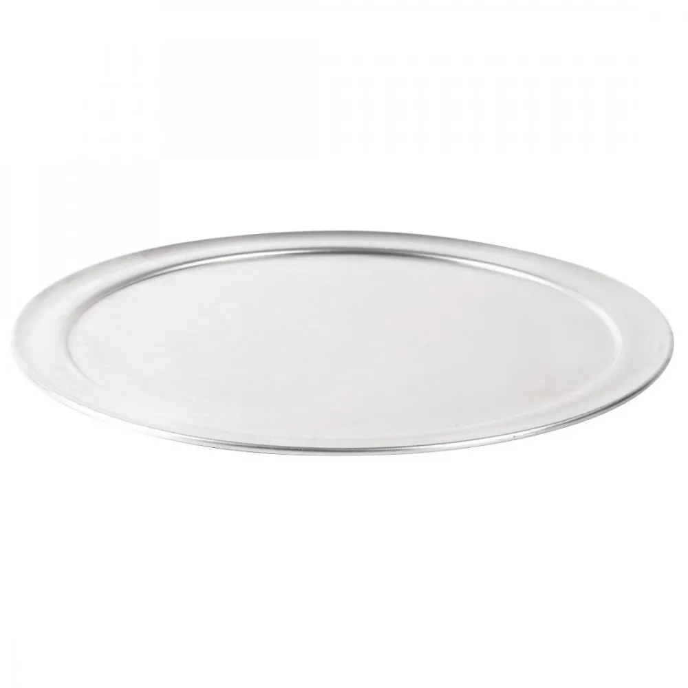 Vogue Aluminum Pizza Tray Wide Rim - 305mm 12''