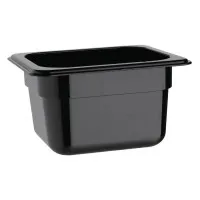 Black Polycarbonate Gn - 1/6 100mm