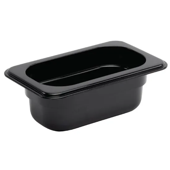 Black Polycarbonate Gn - 1/9 100mm