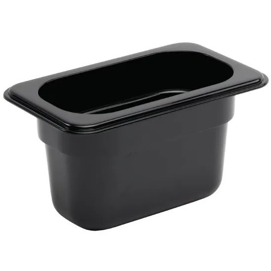 Black Polycarbonate Gn - 1/9 100mm