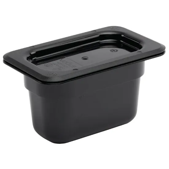 Black Polycarbonate Gn - 1/9 100mm