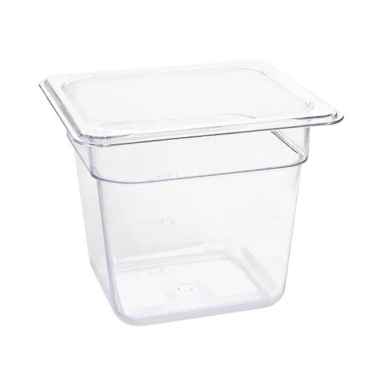 Clear Polycarbonate Gastronorm 1/6 150mm