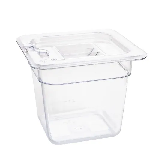 Clear Polycarbonate Gastronorm 1/6 150mm