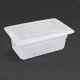 Polypropylene Gn Container 1/4 With Lid 100mm