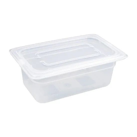 Polypropylene Gn Container 1/4 With Lid 150mm