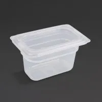 Polypropylene Gn Container 1/9 With Lid 100mm (4 Pack)