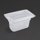 Polypropylene Gn Container 1/9 With Lid 100mm (4 Pack)